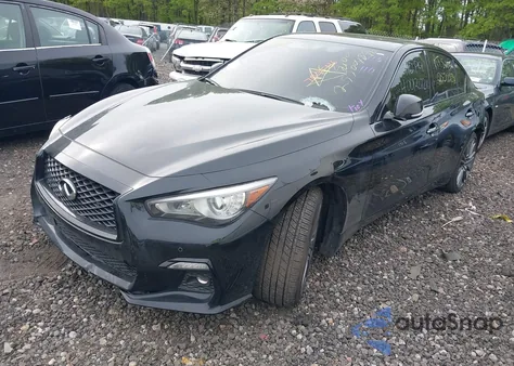 2021 Infiniti Q50 Red Sport 400 Awd z USA, uszkodzony, nr VIN JN1FV7DR6MM880572